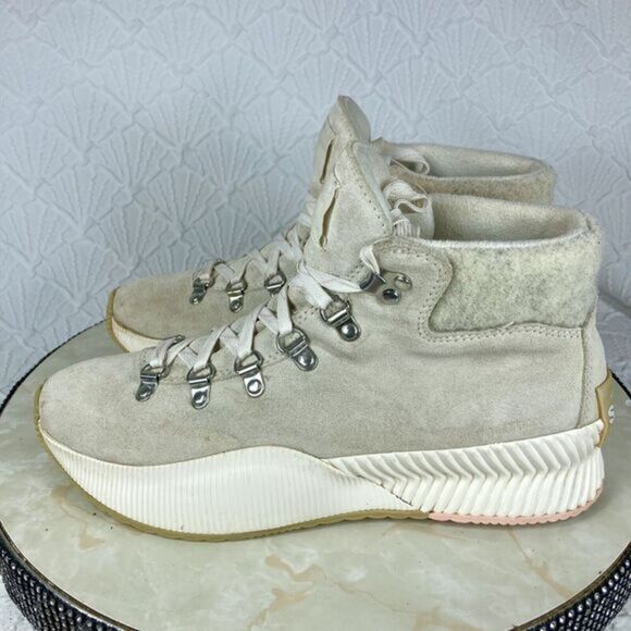 Sorel Out N About™ III Conquest Winter Ankle Bootie White Casual Outdoor Boots - Picture 6 of 12